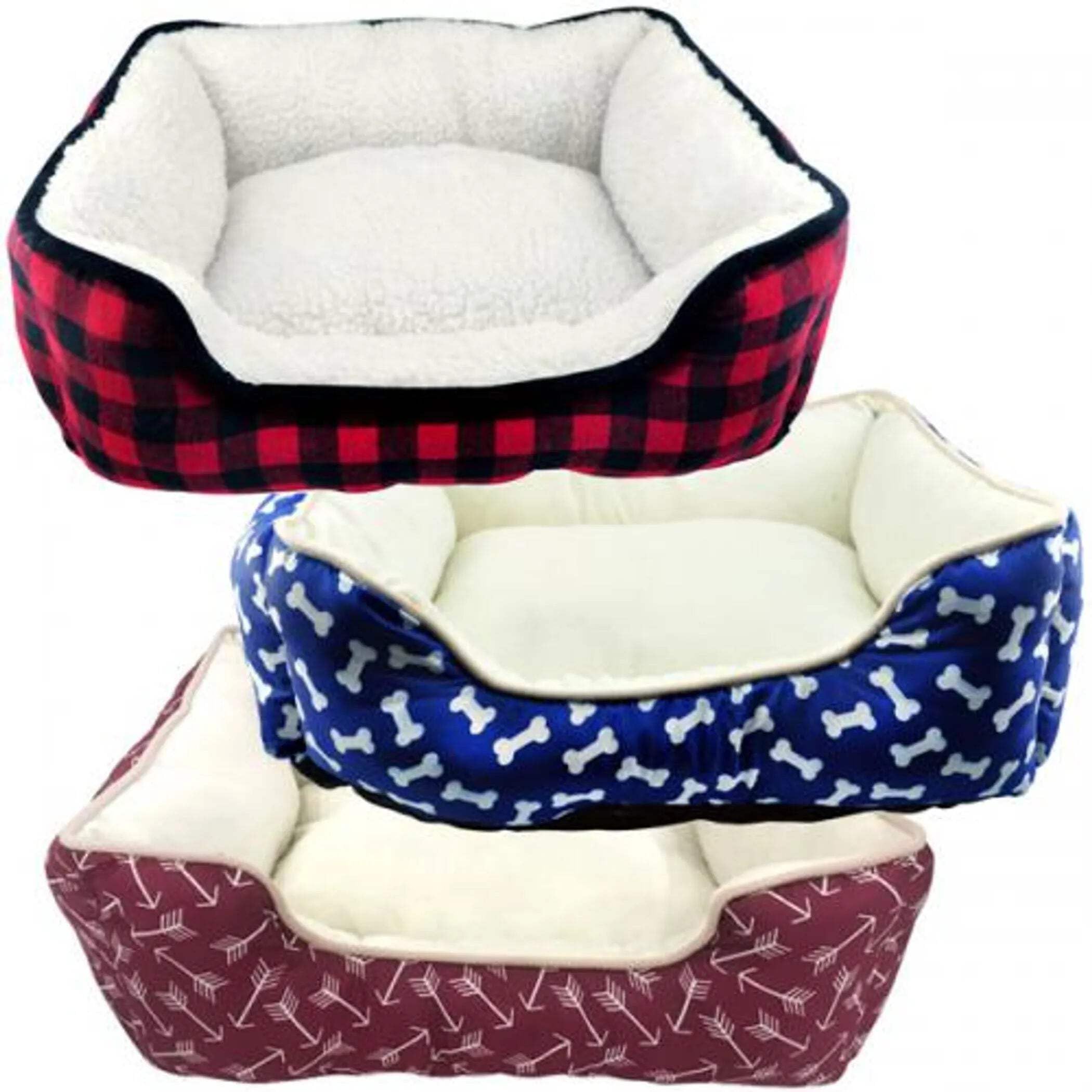 Slumber Pet SP Buffalo Check 19in Cuddler Bed