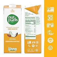 Vista 2 de nutpods Crema de café sin lácteos original sin azúcar, 32 onzas, paquete de 3