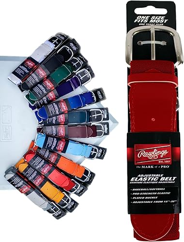 Rawlings Cinturón elástico para el día de juego, béisbolsóftbol, adultosjóvenes, varios colores