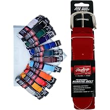 Rawlings Unisex Elastic Game Day Belt | Baseball/Softball | Adult/Youth | Multiple Colors adjustable belt pack of 1
