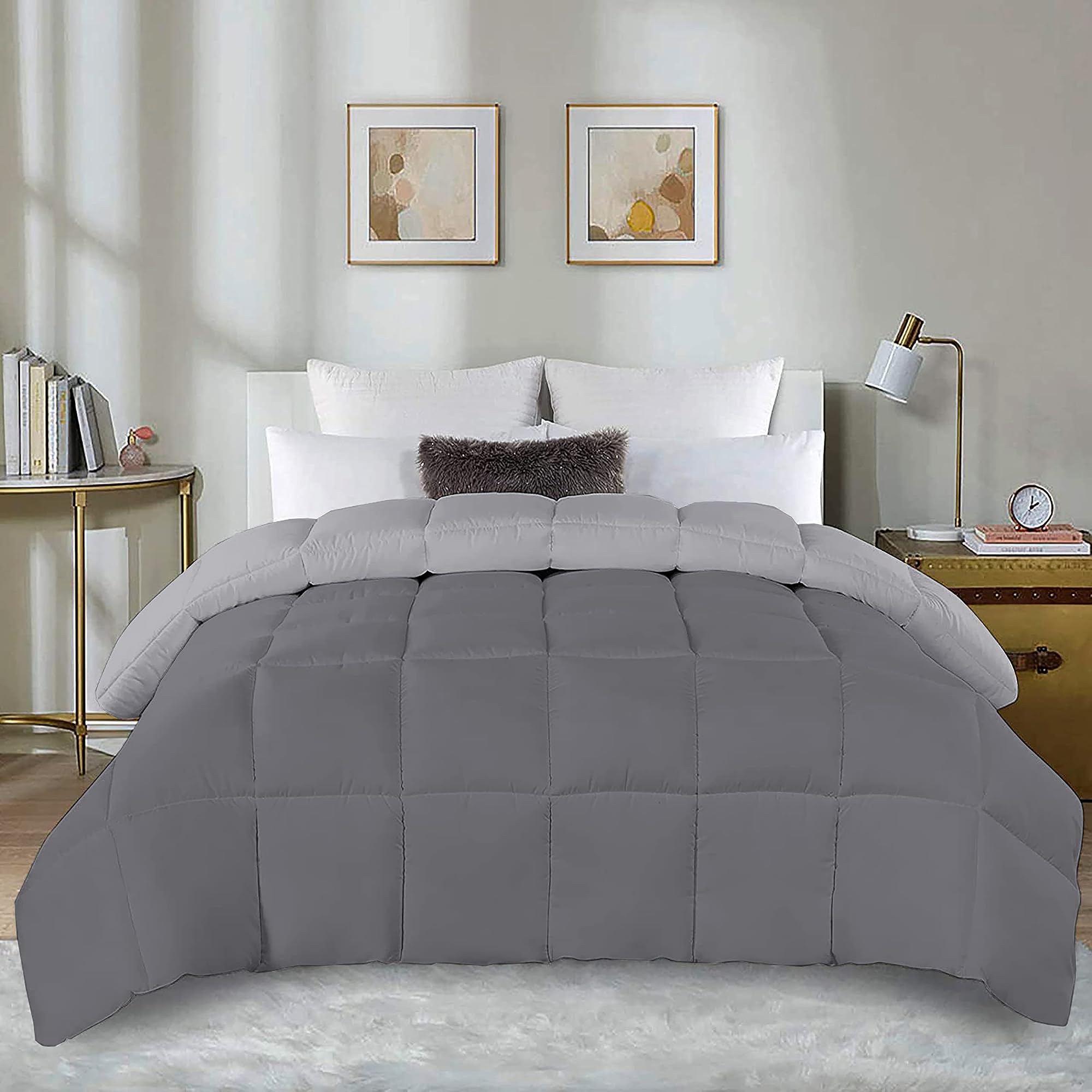 Restful Sleep Microfiber Down Alternative 300-GSM Comforter, Single Bed