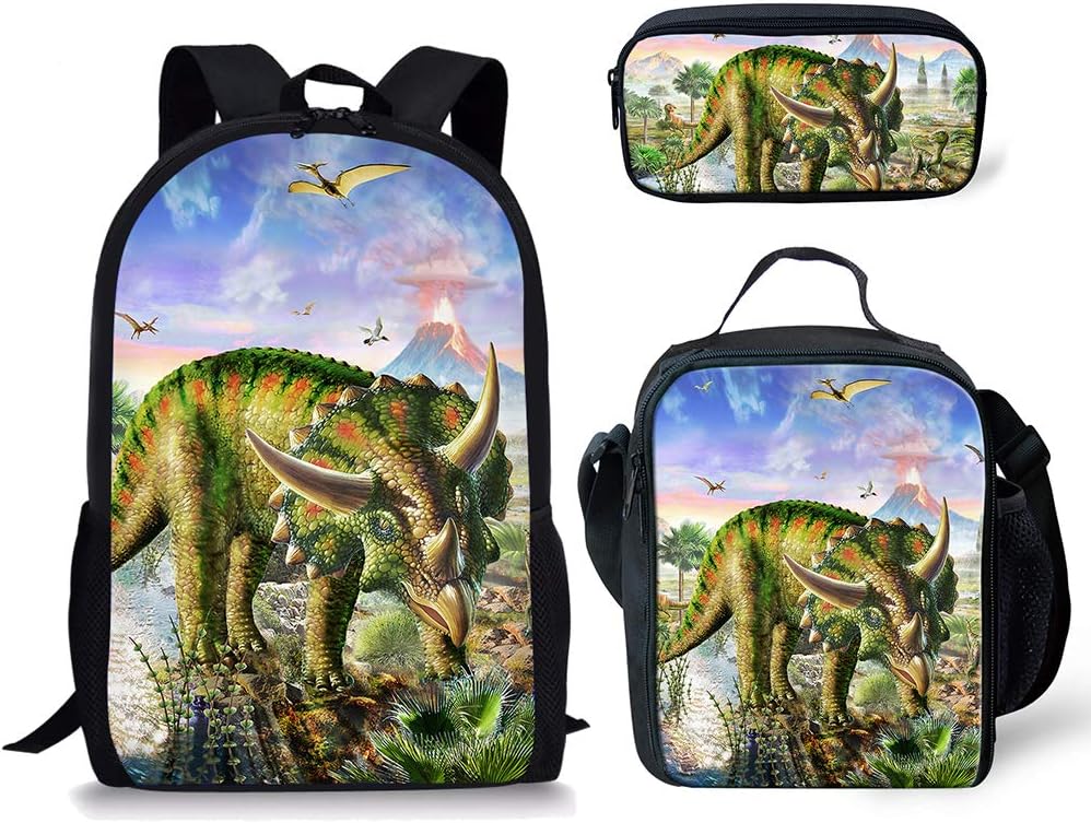 dinosaur print backpack
