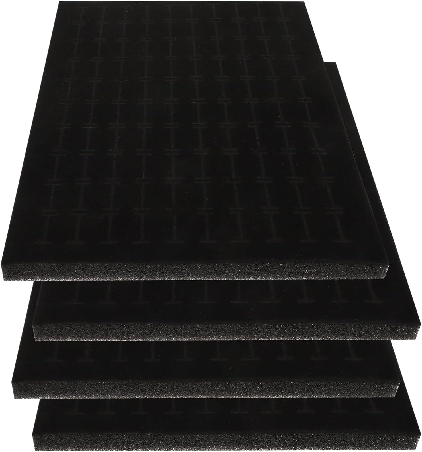 Amazon.com: DOITOOL 4Pcs Foam Earring Storage Box Liners Black Velvet ...