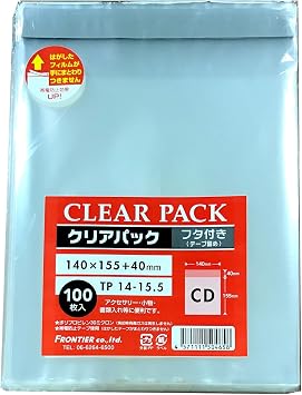 Frontier Kakukei OPP Bags, Clear Pack with Lid, Tape, 30 , 100 Sheets TP14-15.5