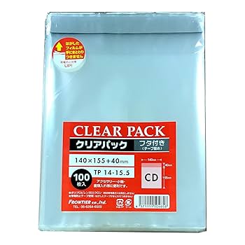 Amazon.co.jp: フロンティアカクケイ OPP袋 クリアパック フタ付