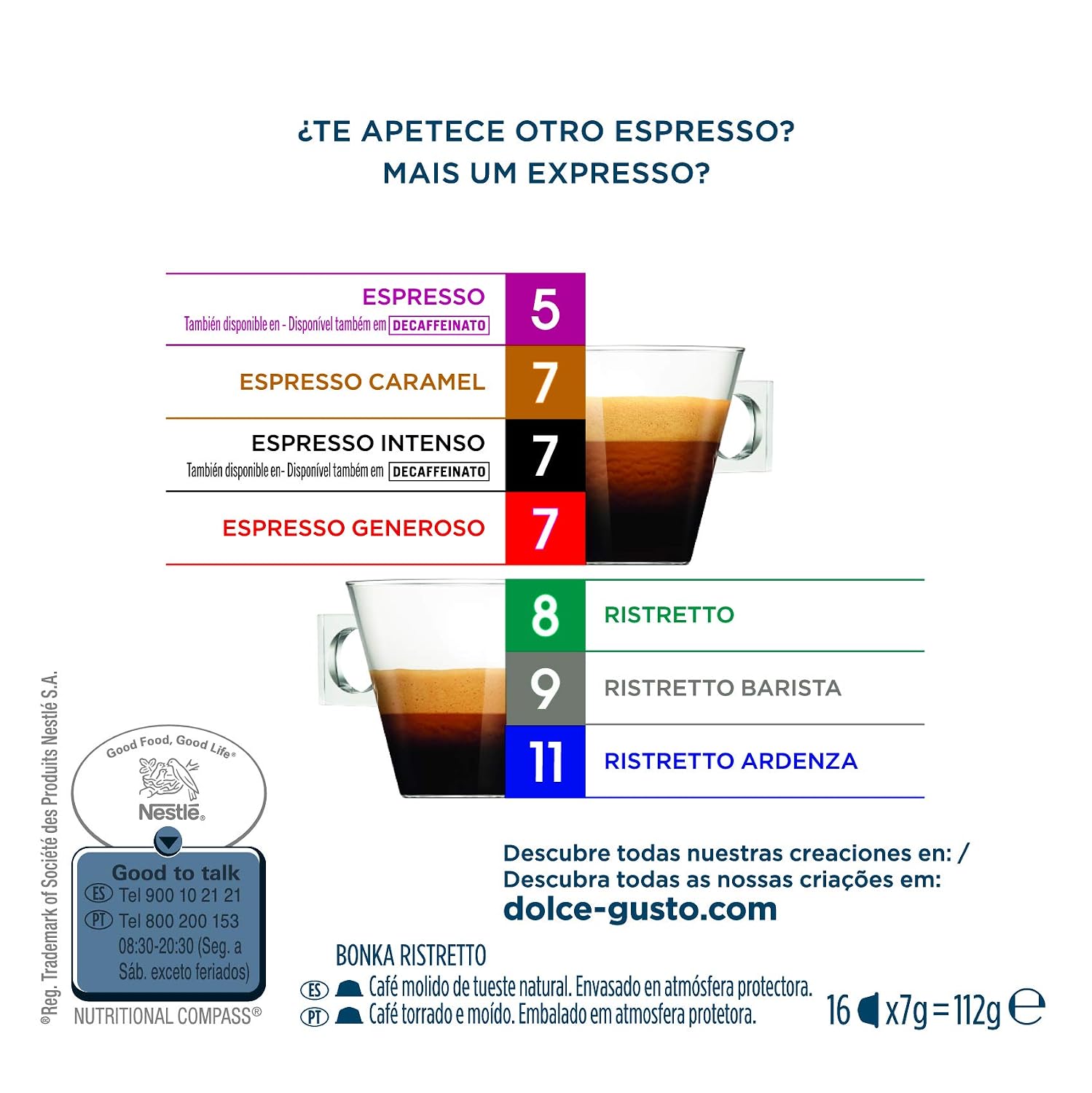 Nescafé Dolce Gusto Bonka Espresso, Kräftig, Kaffee, Kaffeekapsel, 16  Kapseln : Amazon.de: Lebensmittel \u0026 Getränke