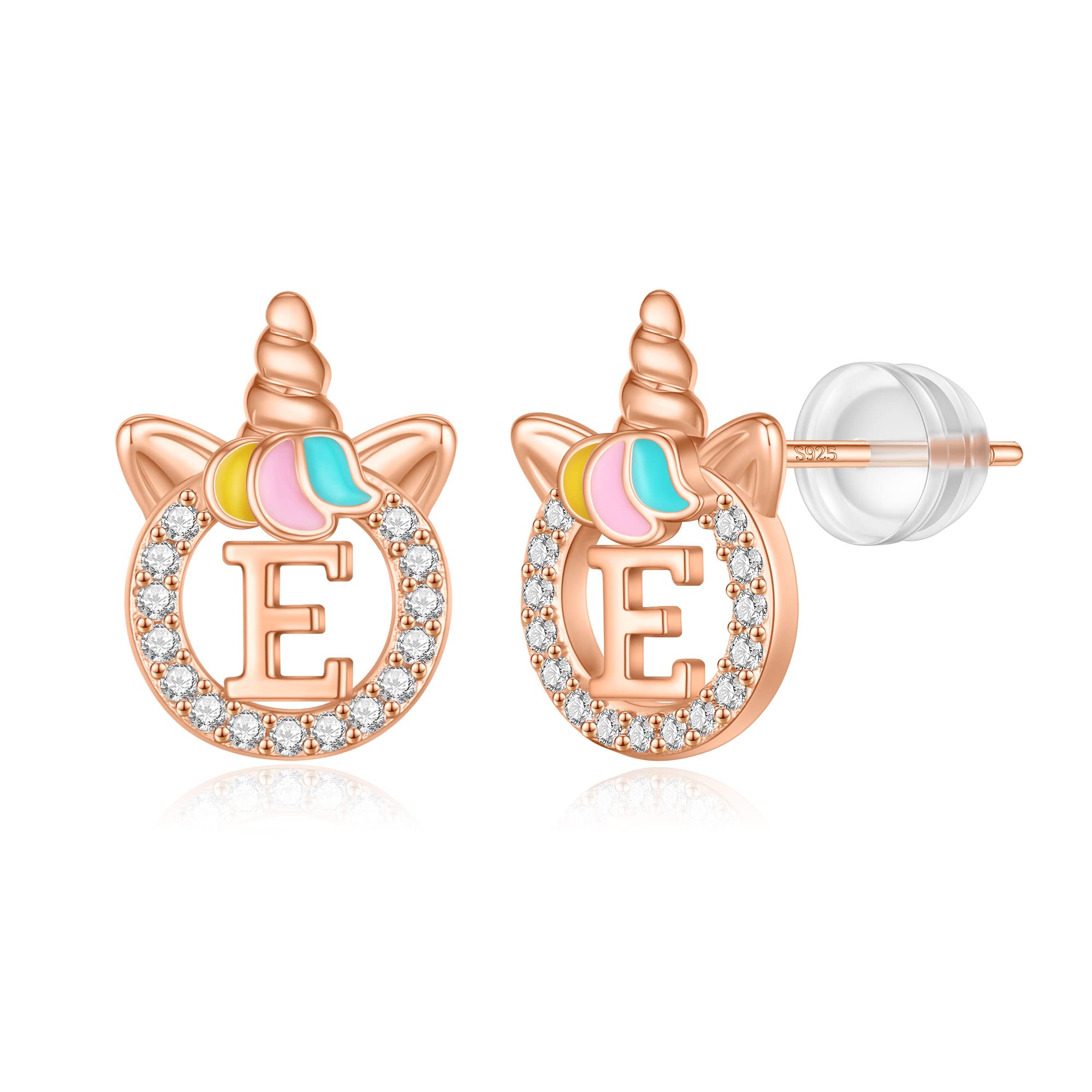 Unicorn Earrings Gifts for Girls - 925 Sterling Silver Stud Earrings
