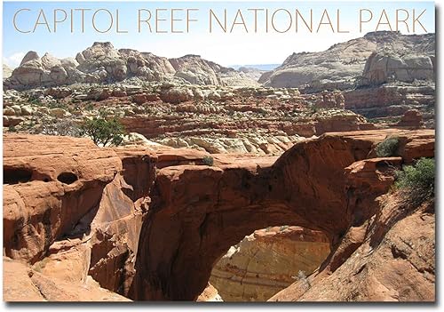Imán para nevera de viaje del Parque Nacional de Capitol Reef, Central Utah, tamaño 2.5 x 3.5 in