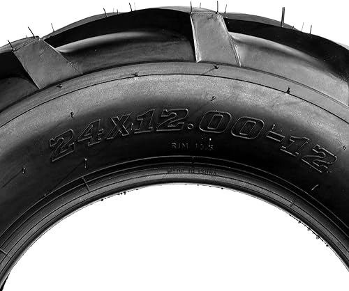 Miniatura 5 de MOTOOS 24x12.00-12 Lawn Mower Turf Tires 24x12.00x12 Lawn & Garden Mower Tractor Cart Tires 2412.00-12 6PR Pack of 2