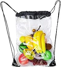 Transparent Sports Bag, Transparent Waterproof Backpack, for Festivals, Concerts, Sports, Gym, Shoes, Shopping Hipster Bag
