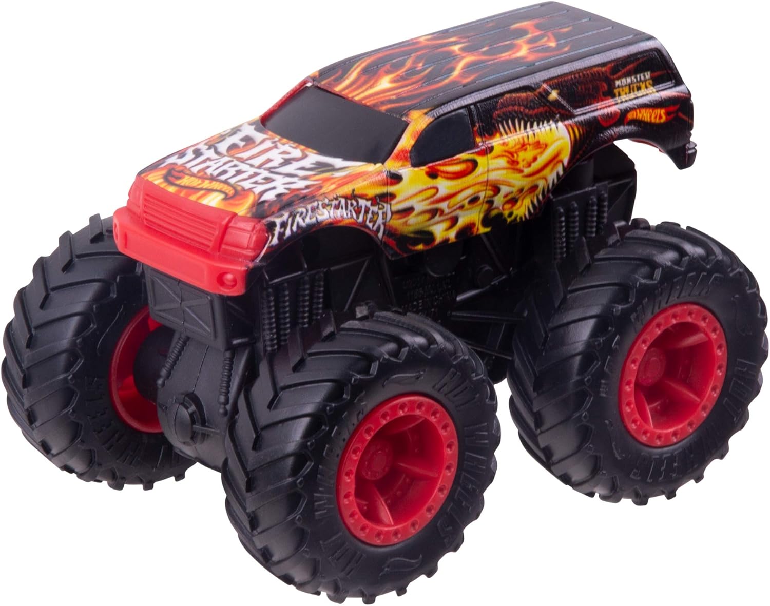 Hot Wheels Monster Trucks 1:43 Rev Tredz 2-Pack - Fire Starter vs Dragon Hunter
