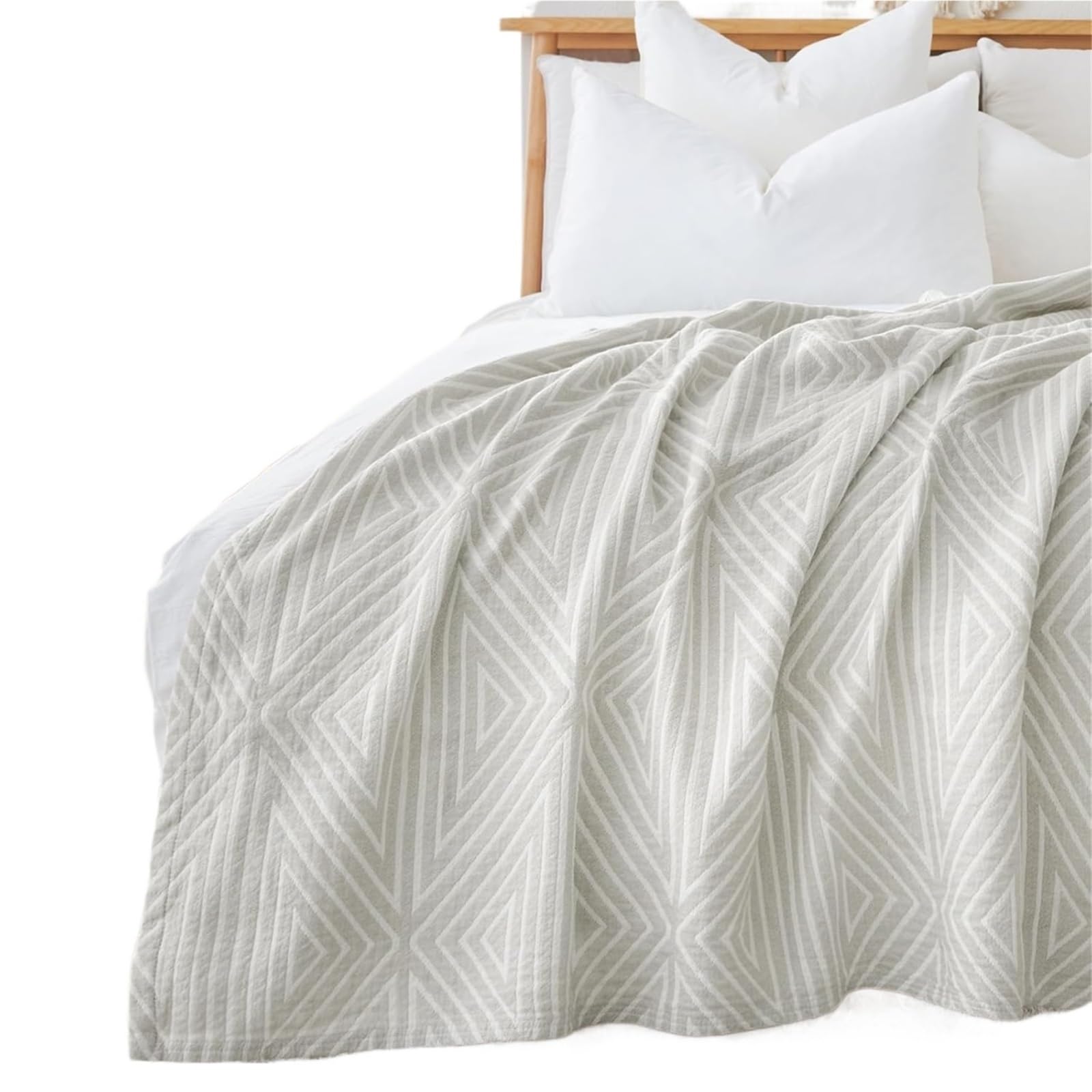 HKSDKABOP Muslin Throw Blanket Multicolor Multiple Sizes 3-Layer Washable(Color4,200x230cm)
