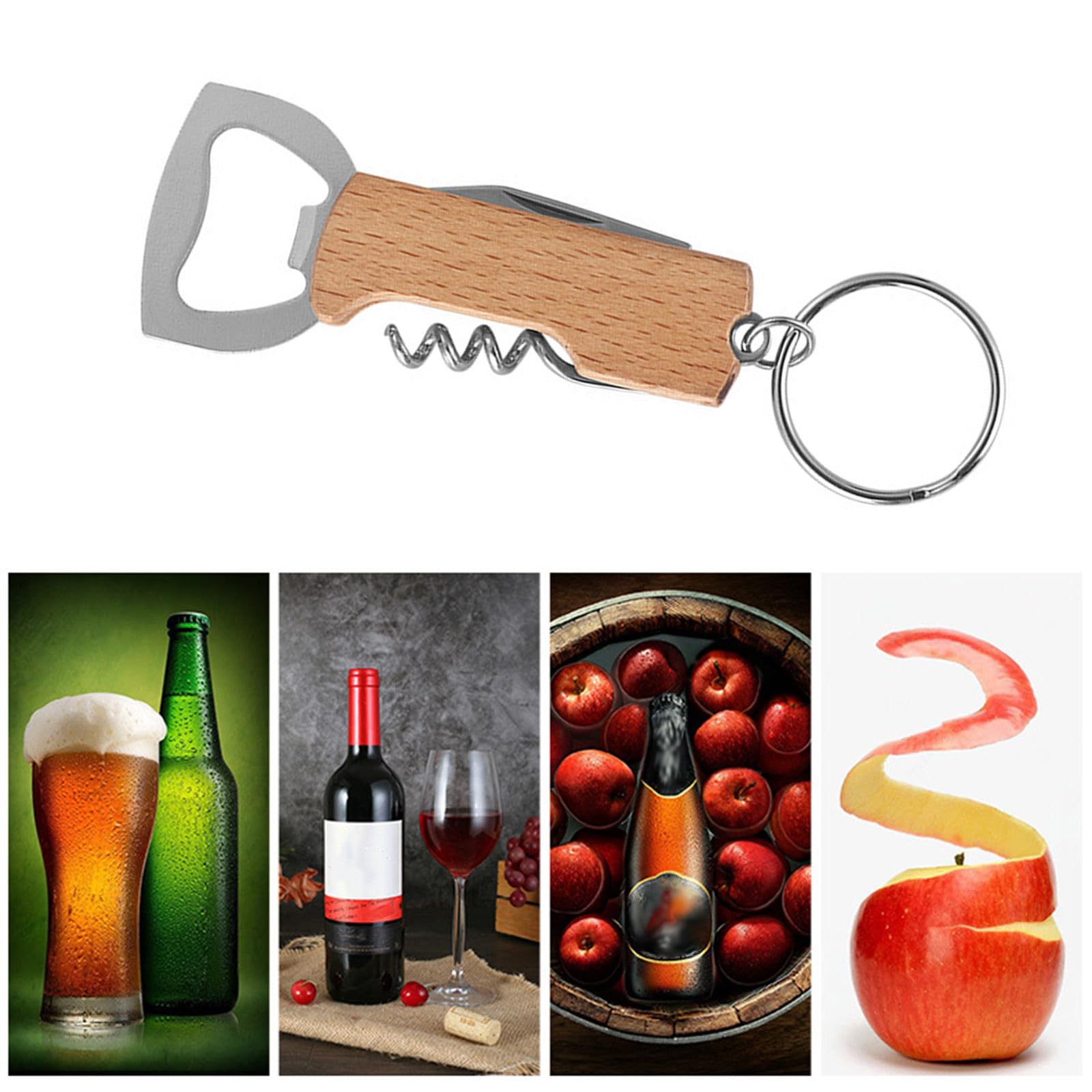 Convenient Bar Bottle Opener Keyring - Beer Bottle Opener - Novelty Personalised Beer Vial Keychain Openers - Image 2