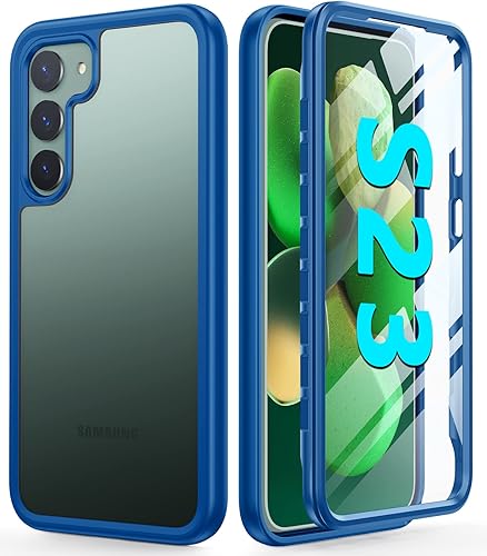 FNTCASE Funda para Samsung Galaxy S23 protección de grado militar a prueba de caídas con protector de pantalla integrado  TPU resistente a prueba de