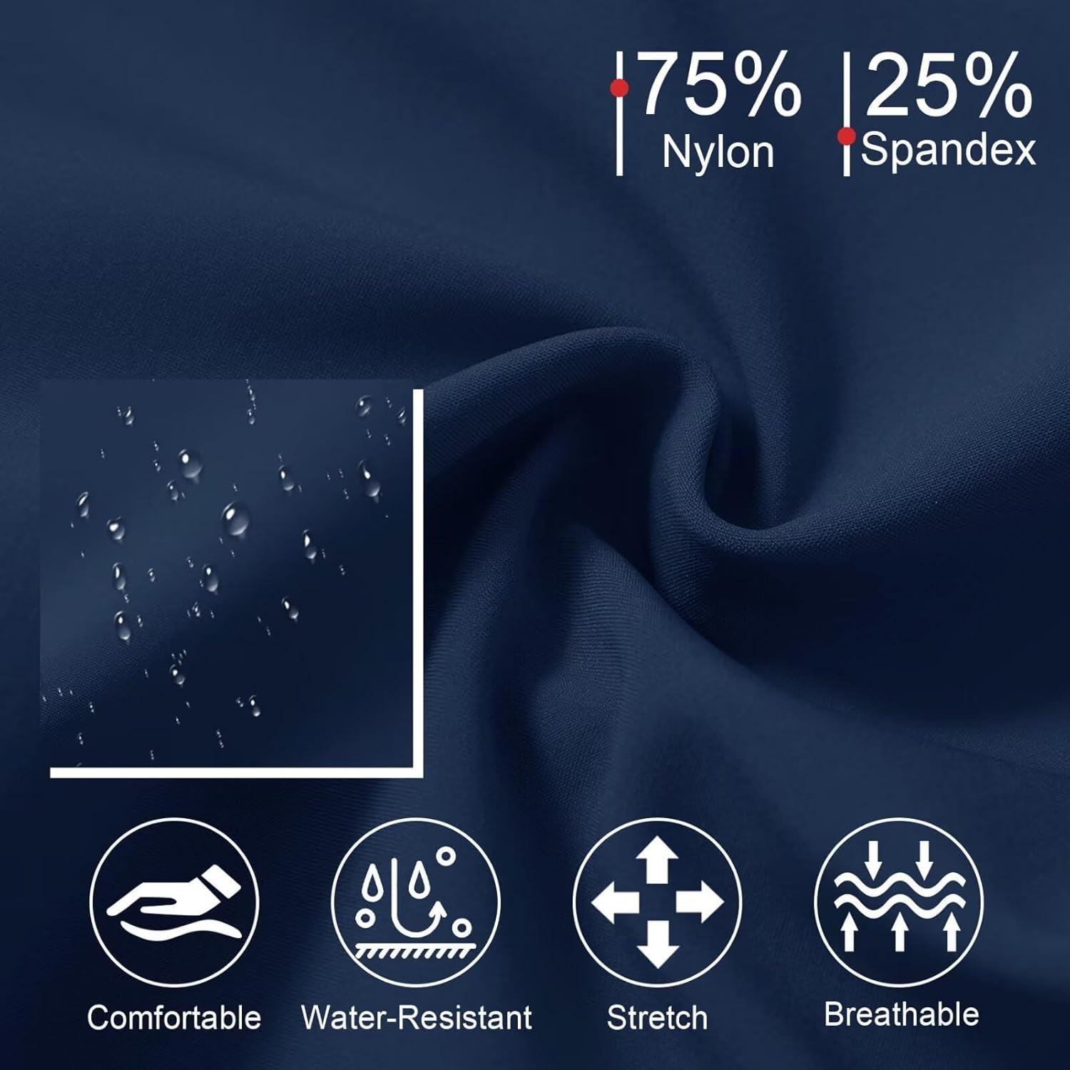 M MAELREG Golf Pants Men Fleece Lined 30"/32"/34" Heat-Tech Dress Pants for Men Water-Resistant Stretch Warm Winter Trousers - Image 4