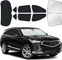 Vista 13 de Parasoles para ventanas de auto para bebé, 4 unidades de 20 x 12 pulgadas, adherencia estática, cubiertas para ventanas laterales, frontales