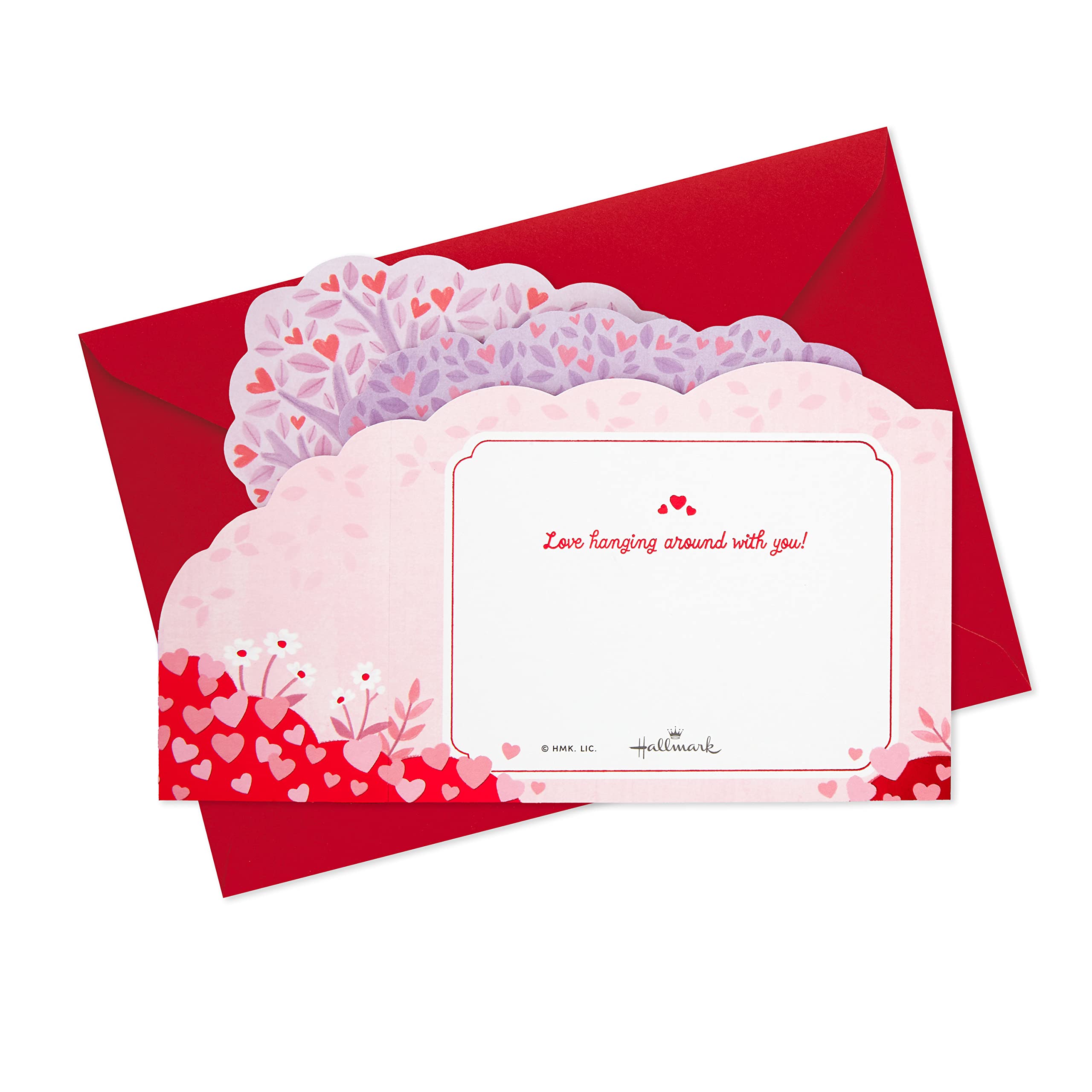 Hallmark Kartka walentynkowa Pop Up - papier cudowny leniwiec wzór różowy 25565669
