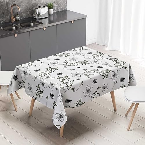 Vista 36 de Mantel Floral Redondo para Mesa De 4 Sillas Picnic Mantel A Prueba De Aceite 30 X 30 Pulgadas