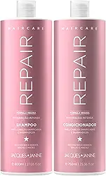 Jacque Janine Kit Shampoo E Condicionador Reparação Intensa 800Ml