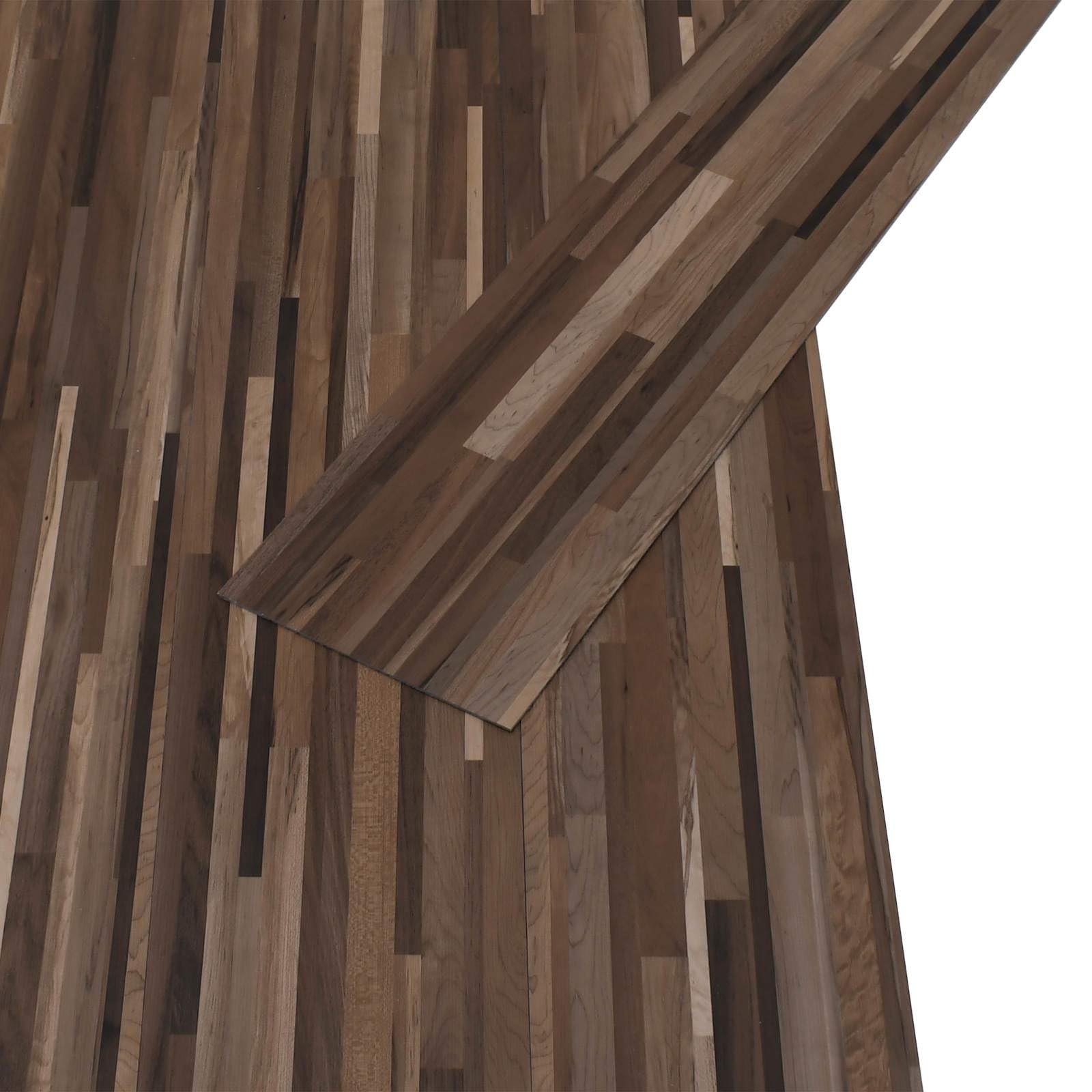 vidaXL Pavimenti 36 pz Strisce marroni 5,02 m² PVC, Pavimenti in laminato elegante a basso prezzo, soluzione per pavimenti interni leggera e autoadesiva