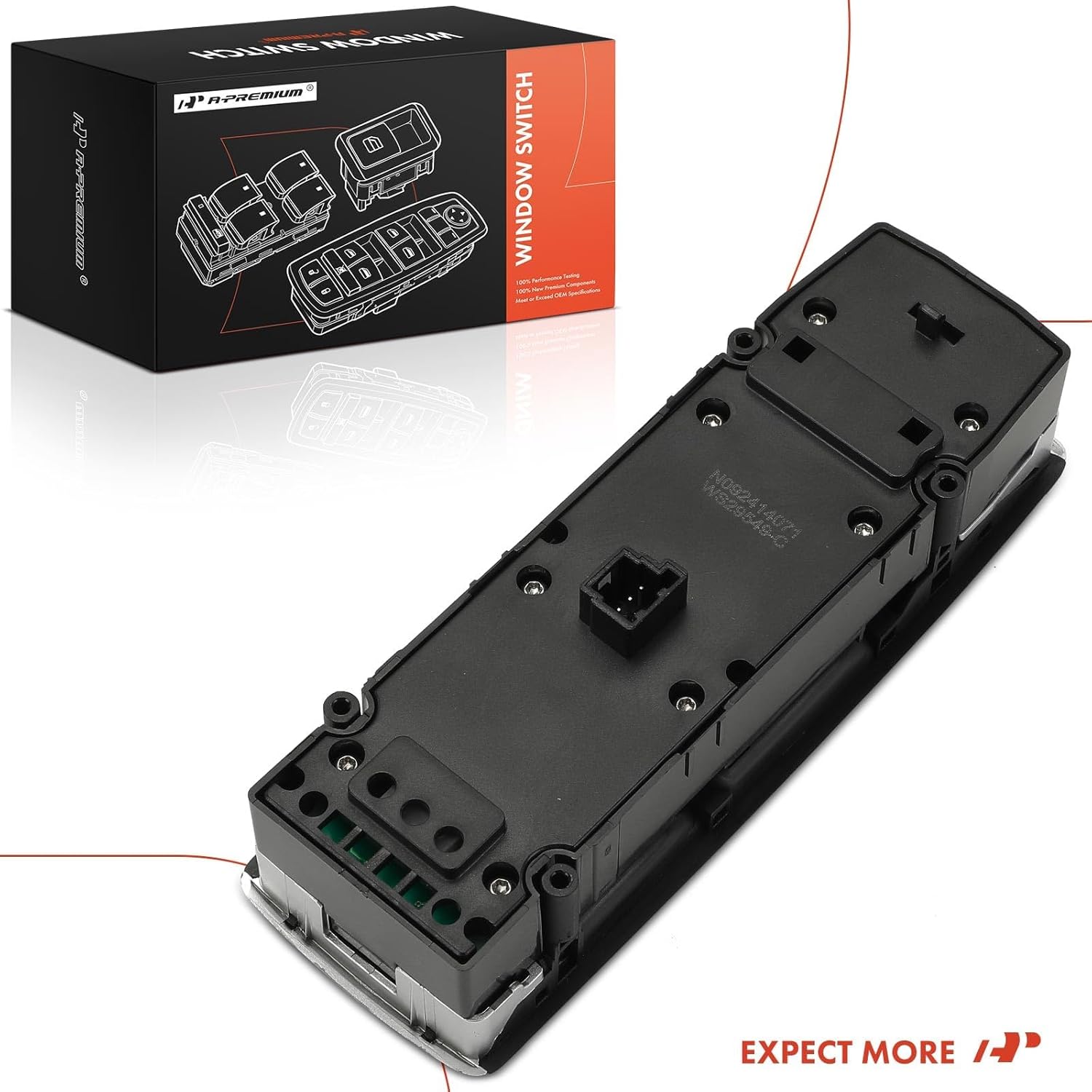 A-Premium Master Power Window Switch Compatible with Mercedes-Benz C180, C200, C230, C250, C280, C300, C350, C63 AMG, E200, E250, E300, E350, E400, E500, E550, E63 AMG, GLA45 AMG, GLE63 AMG, GLK250