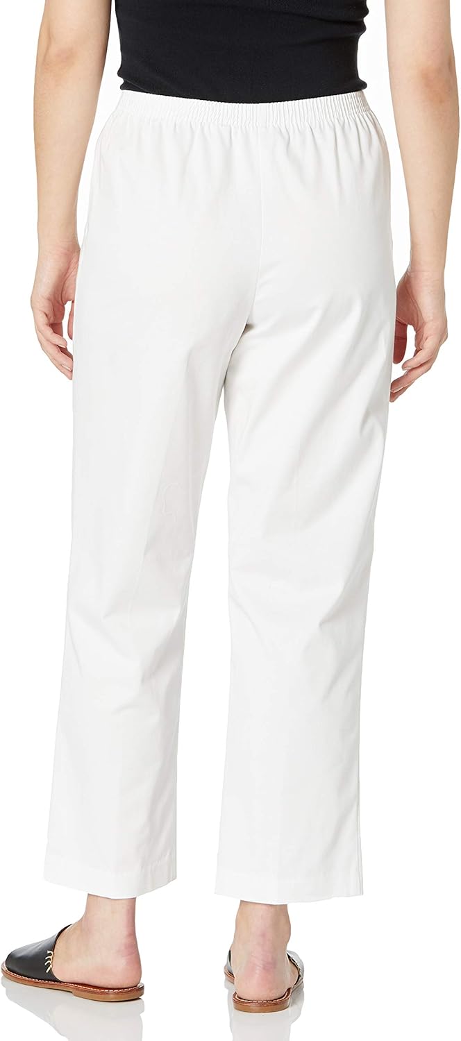 Alfred Dunner All Around Elastic Waist Cotton Short Twill Pants at  Women’s Clothing store