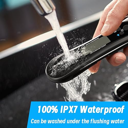 Miniatura 4 de Termómetro digital de carne, termómetro de carne de lectura instantánea para parrilla y cocina, con abridor de botellas, termómetro de alimentos