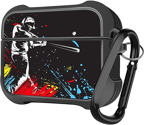 MINGDAO Funda de carga compatible con AirPods Pro 2nd / AirPods Pro, funda protectora de TPU suave con patrón a prueba de golpes (Paint Splash