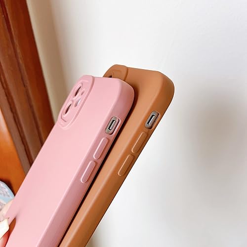 Miniatura 3 de DEFBSC Funda compatible con iPhone 12 de 6.1 pulgadas, funda de silicona líquida, funda protectora de cámara, goma de gel, protección de cuerpo