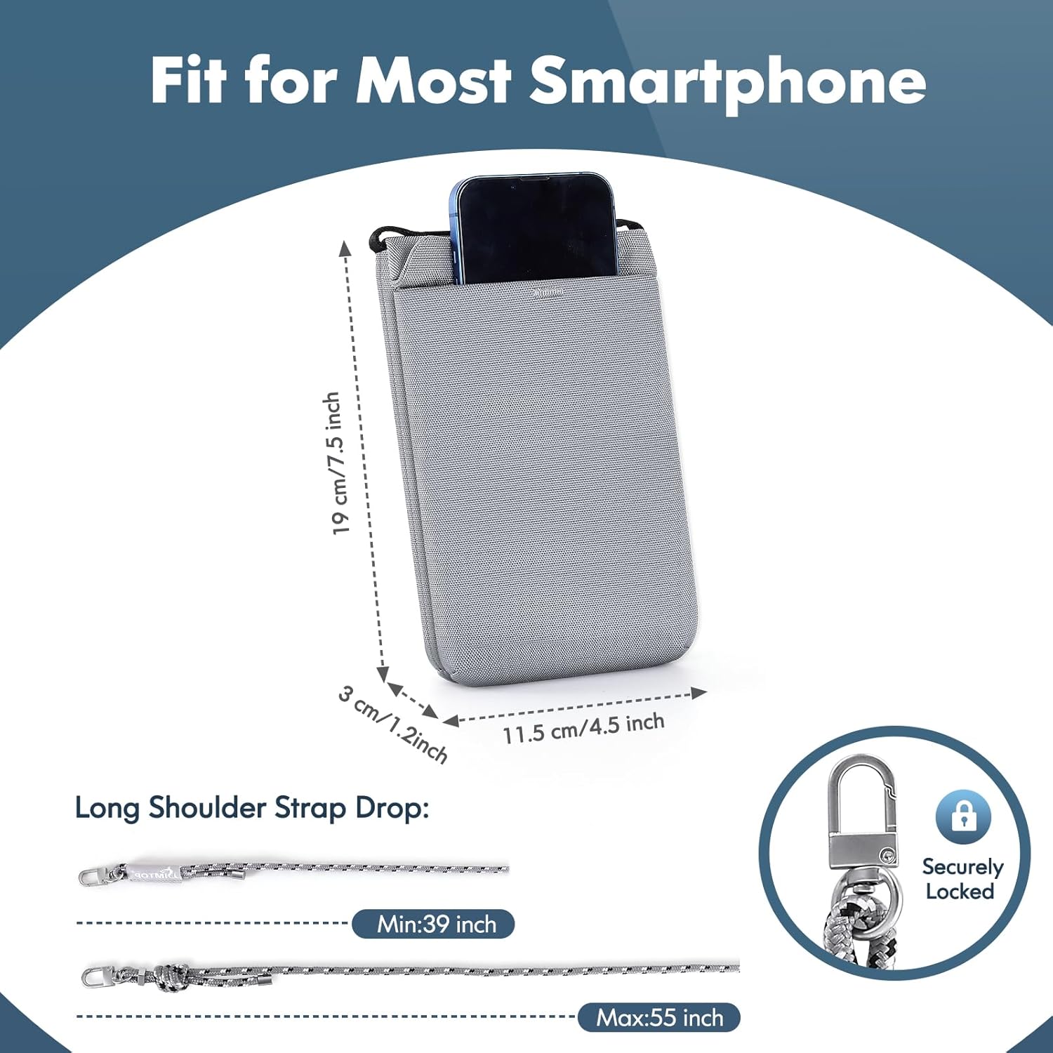 SIMTOP Small Crossbody Bag Cell Phone Purse for Women Lightweight RFID Anti-Theft Water-Resistant Adjustable Strap Phone/Keys - Image 4