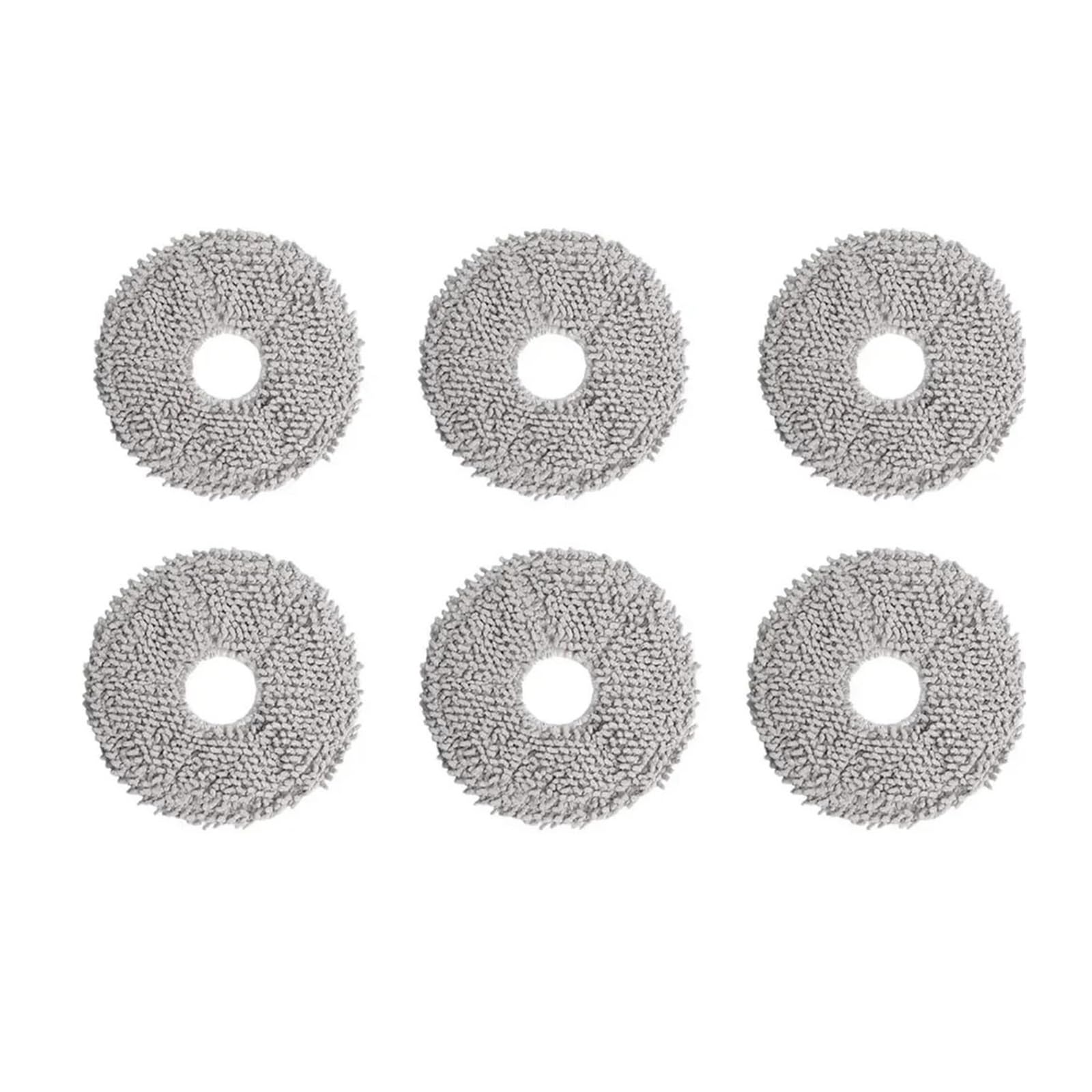 VIXWDRUTY Compatible For Mijia，Compatible For Omni，1S B101CN B116 C102CN X10+X20+X20 Plus X20 Max S10+S10 Plus S20 Plus Robot Vacuum Mop Cloth Part(6pcs)