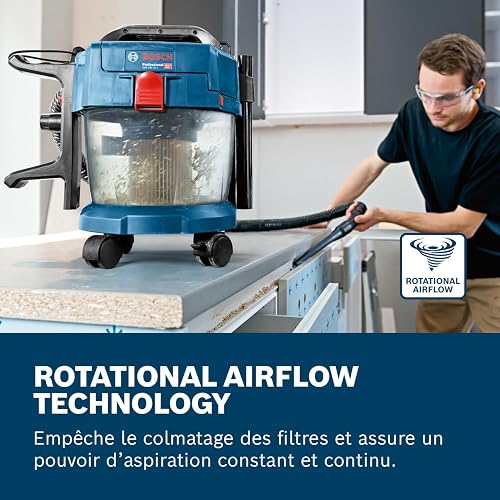 Bosch Professional 18V System aspirateur industriel GAS 18V-10 L (avec flexible de 1,6 m, 3 tubes prolongateurs) - 3