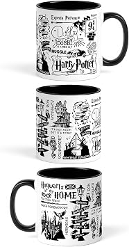 Harry Potter Temalı Özel Tasarım Porselen Kupa Bardak