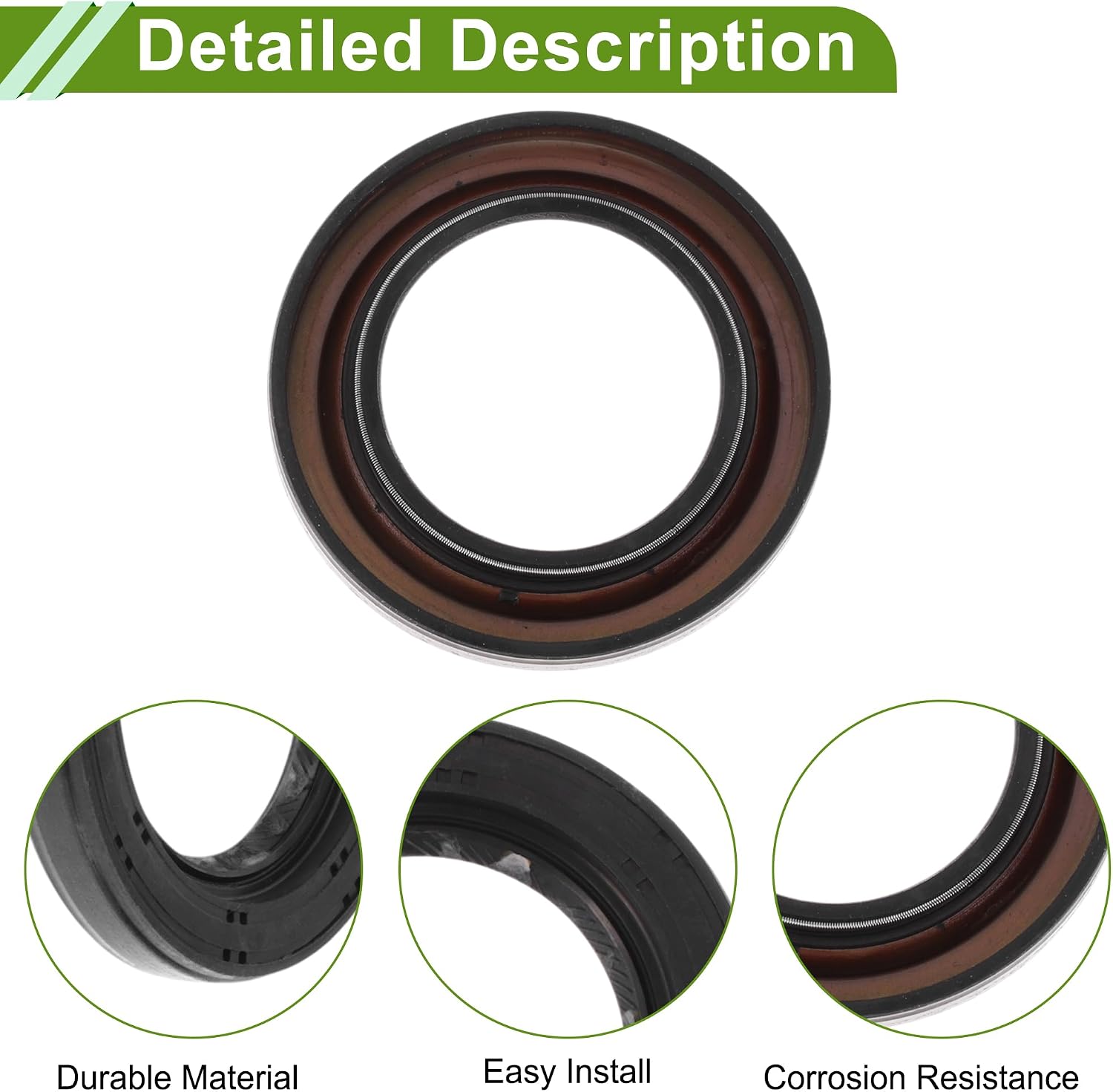 Drive Axle Shaft Oil Seal Left Differential Carrier Seal for Volkswagen Passat 2006-2008 for Volkswagen Passat 2012-2022 No.09G301189