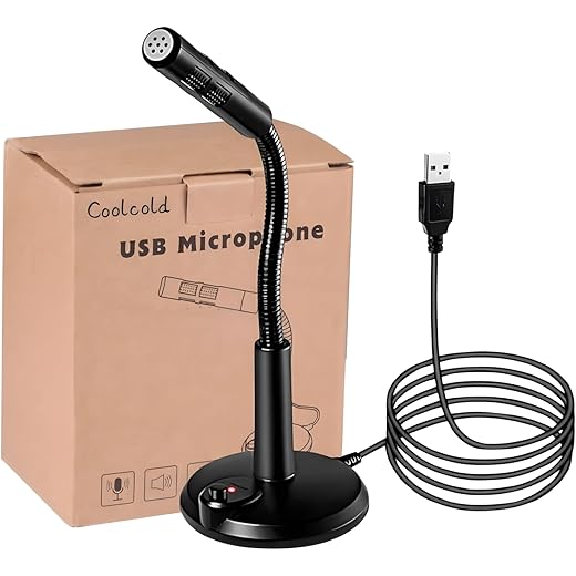 COOLCOLD USB Microphone - Noise Cancelling Mic