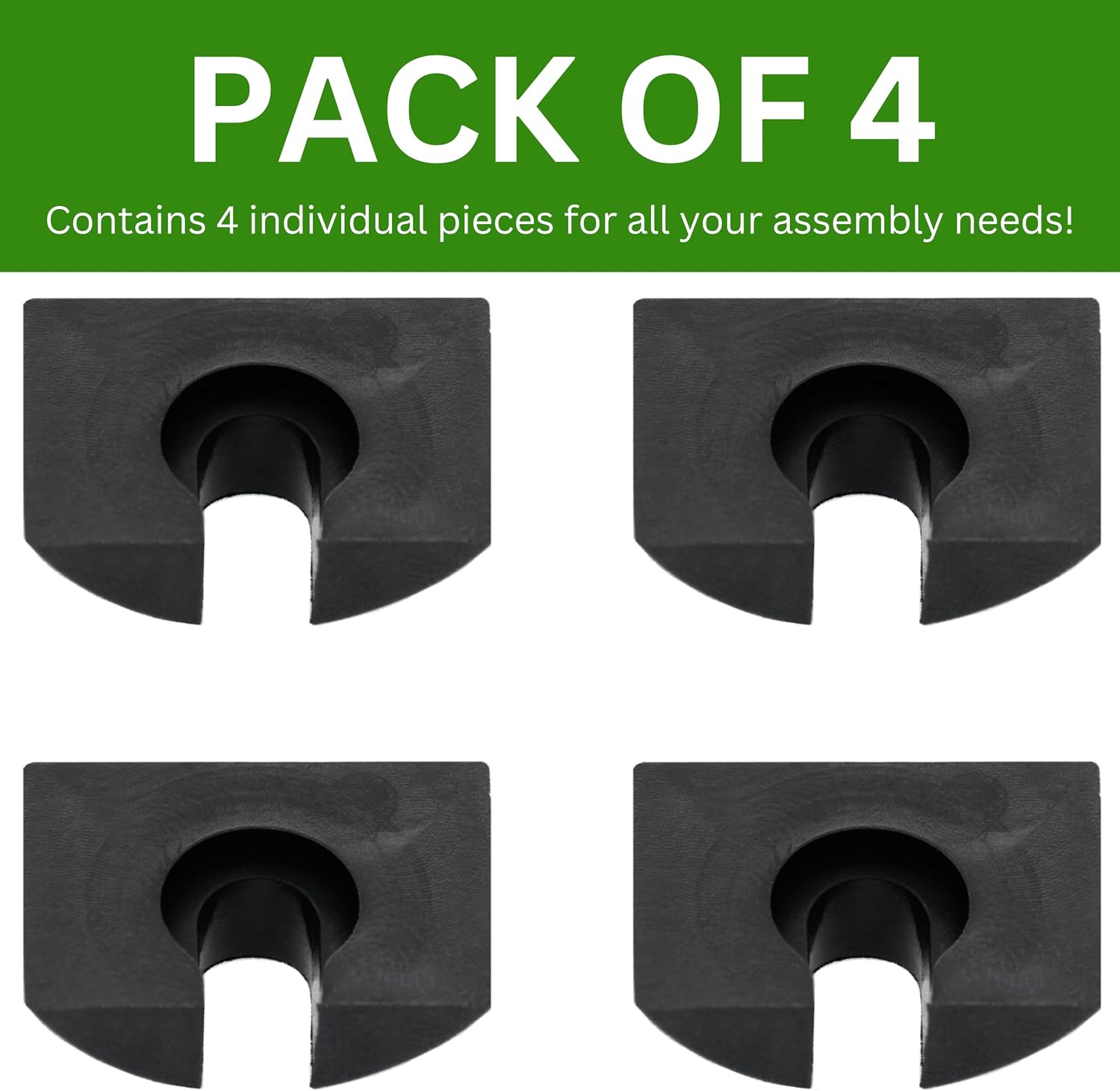 Spare Hardware Parts Bed Frame Crescent Nut for HEMNES (Replacement for IKEA Part #102335) (Pack of 4)