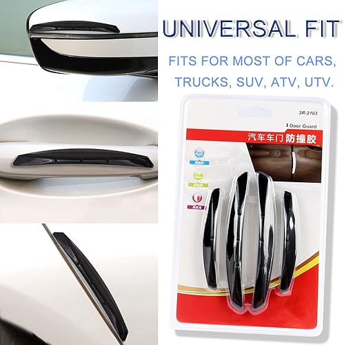 Miniatura 7 de Protector de borde de puerta de automóvil, 4 unidades, anticolisión, anticolisión, antiarañazos, protector de entrada de puerta lateral, accesorios