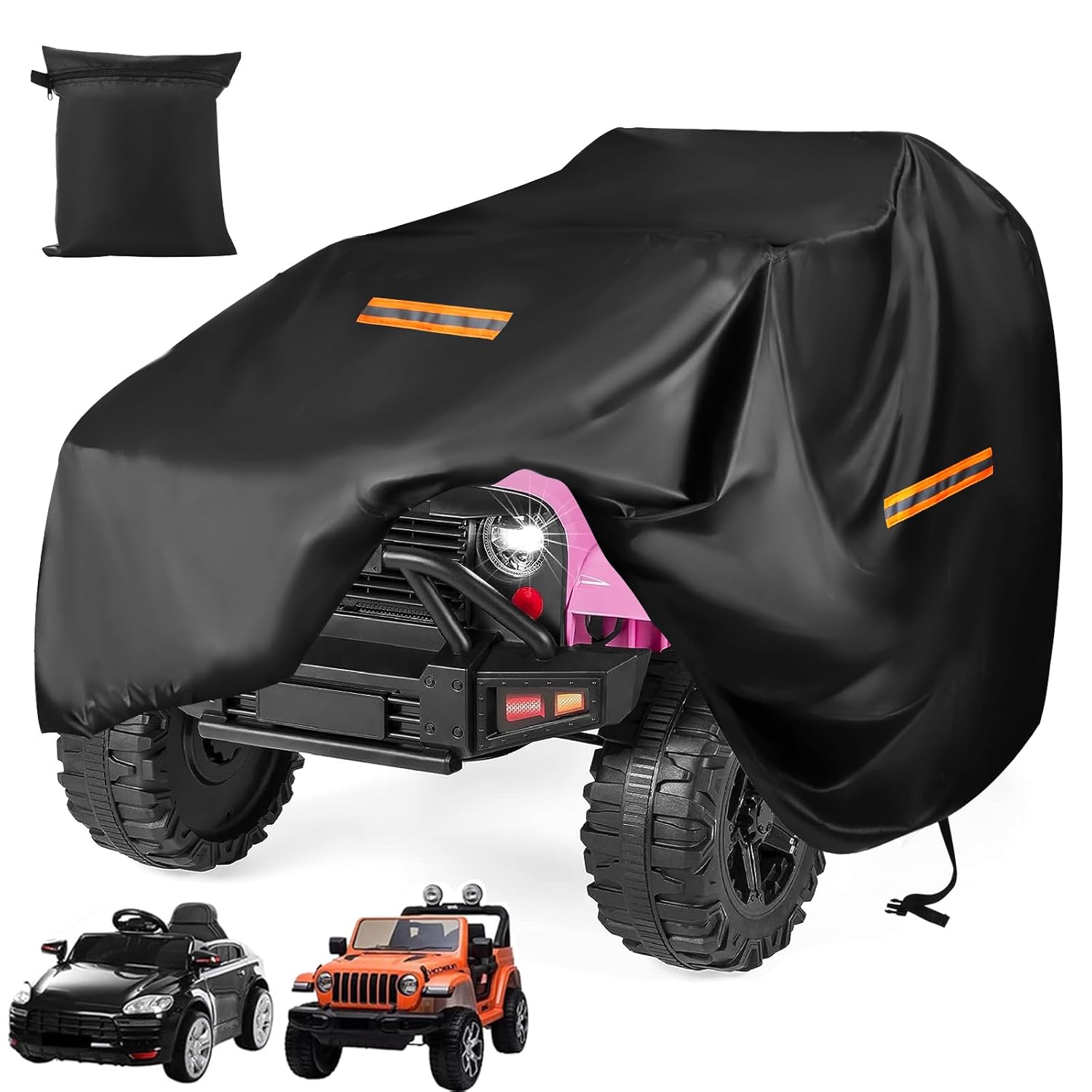 Kids Ride On Car Cover Large Power Wheels Cover Waterproof Heavy Duty 420D Universal Toy Car Cover for