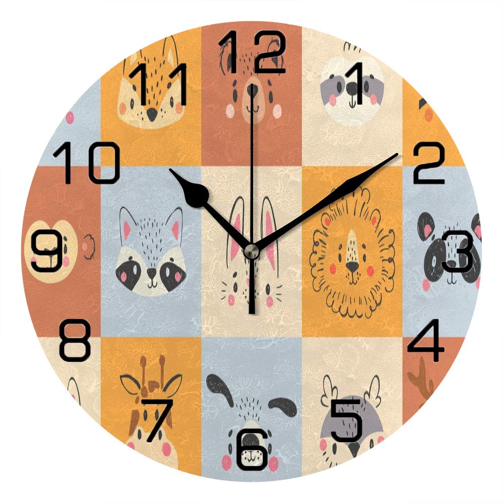 Horloge murale ronde durable de qualité pour une décoration de bureau moderne
