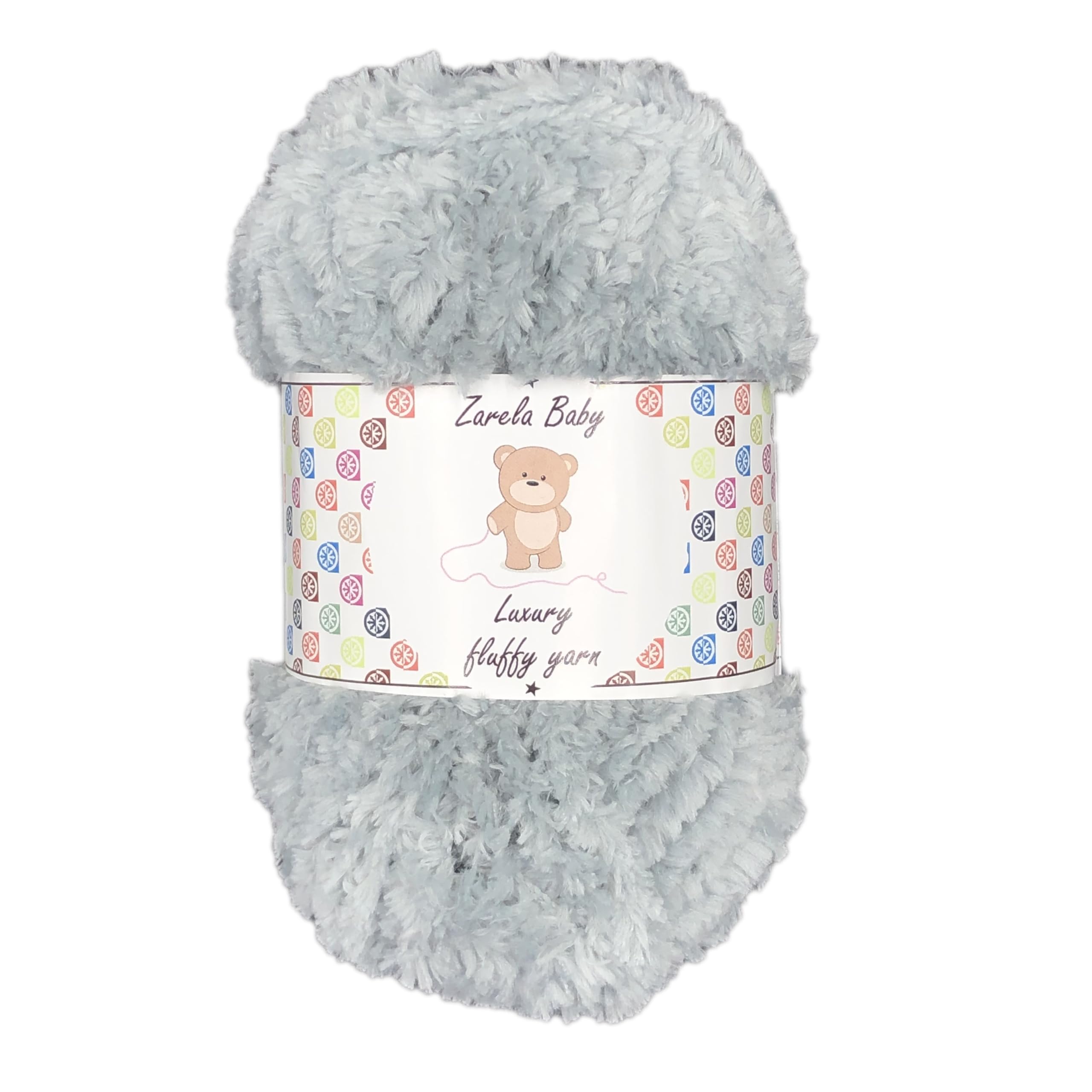 Zarela Baby Luxury Fluffy Yarn Wool 50g (10 Grey)