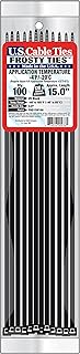 US Cable Ties FHD15B100 15-Inch Heavy Duty Frosty Ties, 100-Pack