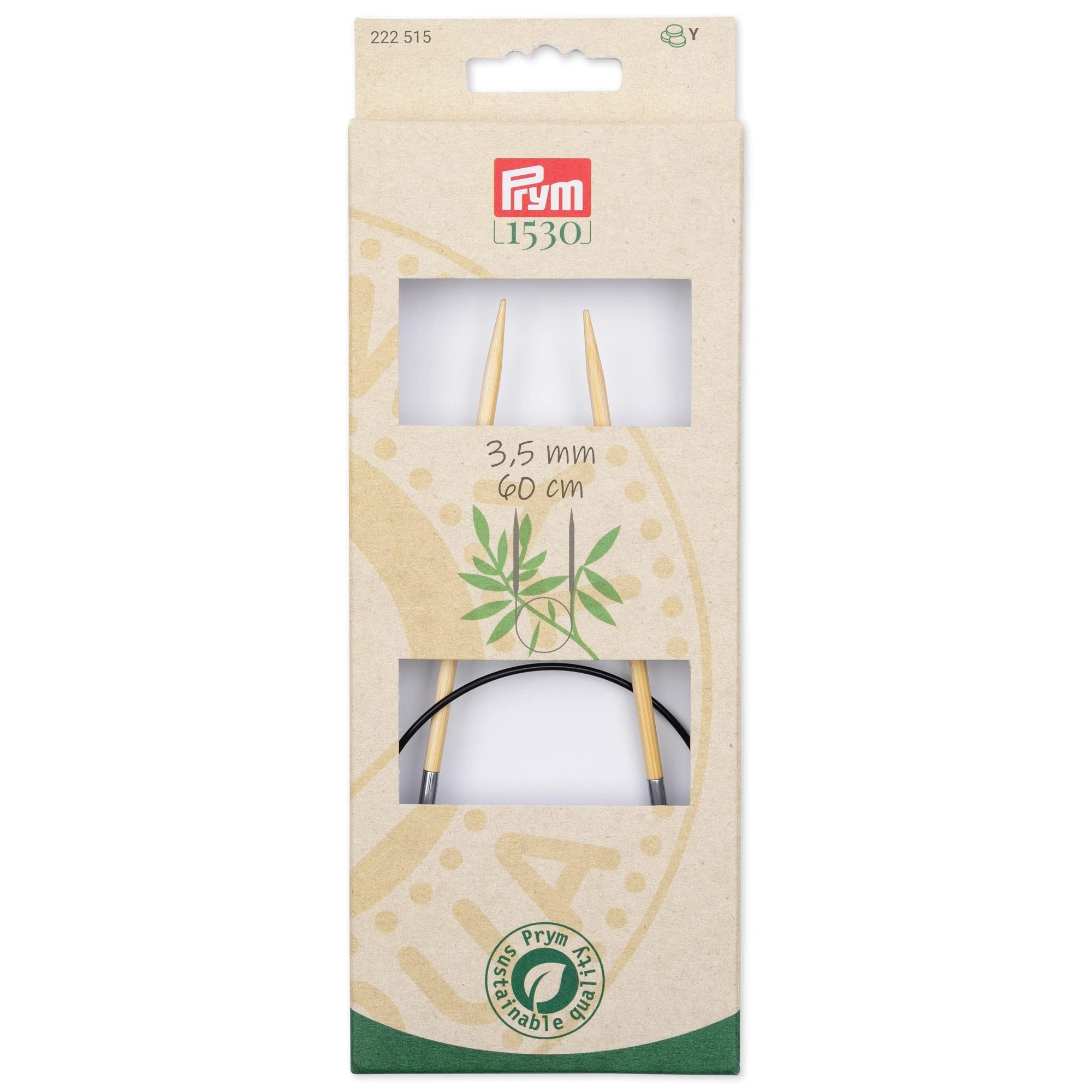 Prym - Prym 1530 Bamboo (60cm, 3.50mm) Circular Knitting Needle - 1 Unit