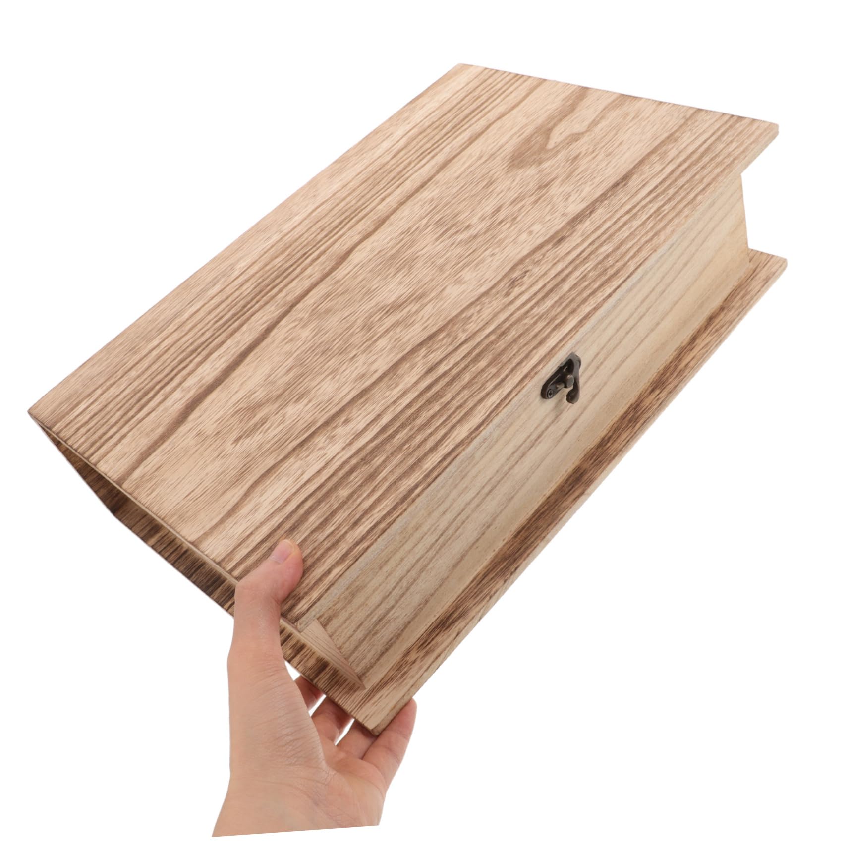 Cabilock 2 Piezas Caja de Madera para Guardar la Biblia Joyero de Madera Caja de Recuerdos con Tapa de Escritorio para Almacenar Joyas Tarjetas y Recuerdos Dormitorio o Escritorio