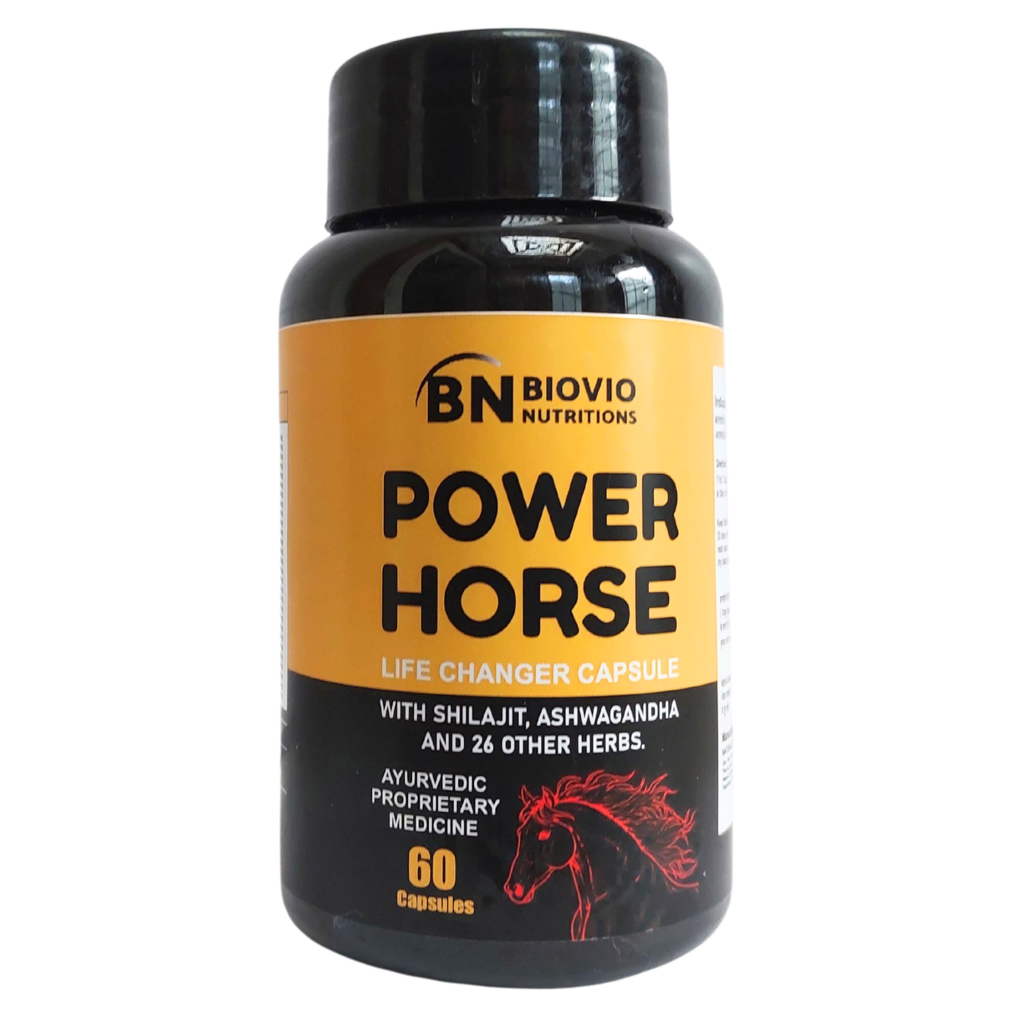 BIOVIO NUTRITIONS POWER HORSE Ayurveda Life Changer Capsules for Men| 60 Capsules | Ayurvedic Medicine - For Performance, Stamina, Muscle Growth, Immunity & Overall Wellbeing. (B0DDJSR6NP) Amazon Price History, Amazon Price Tracker