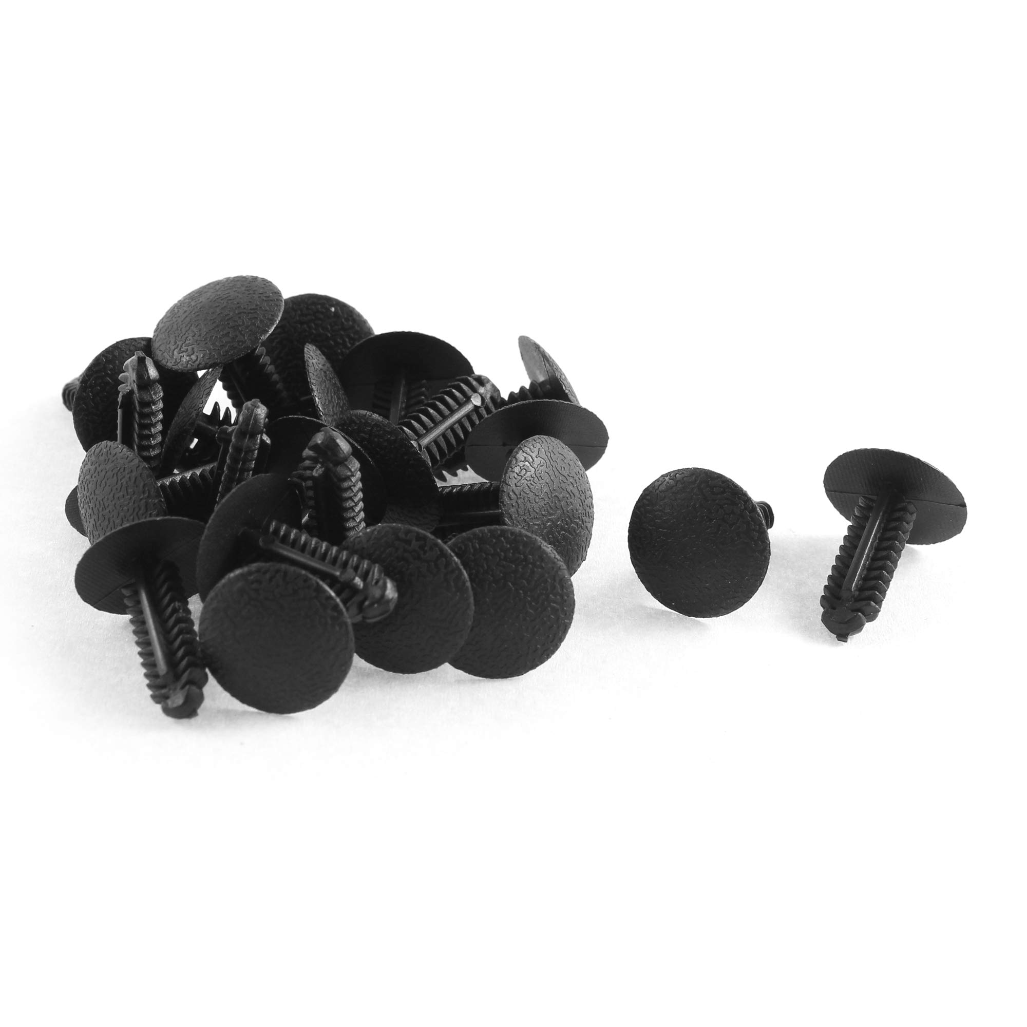 Sourcingmap 30x Zwarte Kunststof Klinknagels – Handige Trimclips Voor Bumpers & Sierlijsten (7x12x17 Mm)