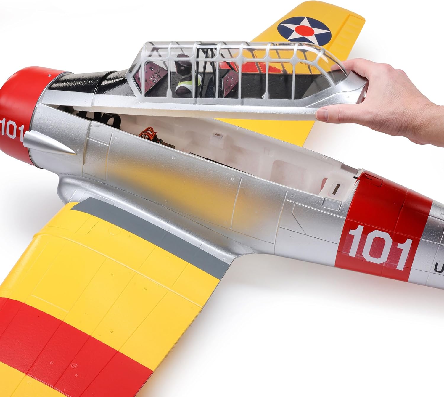 E-flite SNJ-5/AT-6 Texan 1.5m BNF Basic EFL08750 RC Warbird Airplanes