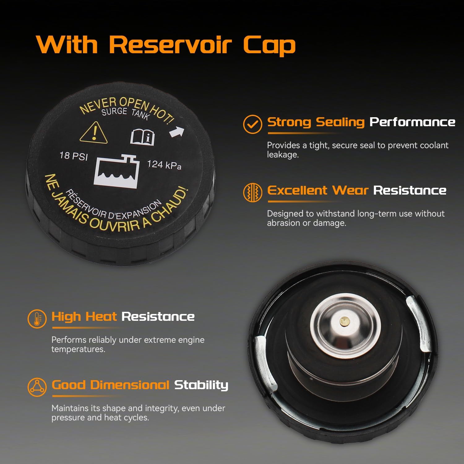 Engine Coolant Overflow Recovery Reservoir Tank for Cadillac DeVille for Pontiac Bonneville for Oldsmobile Aurora 2000 2001 2002 2003 2004 2005