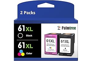 Ink Cartridges HP 61 XL Remanufactured for HP Deskjet 2540 Printers
