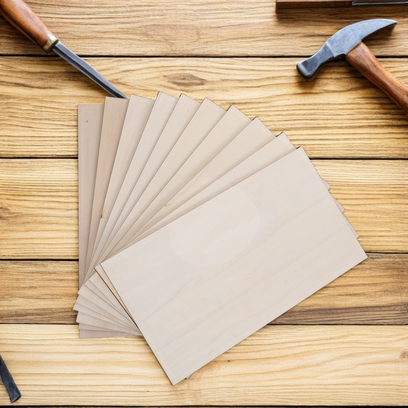 Unbehandelte Holzplatten 170x300x3mm, 10 Stück für Bastelarbeiten