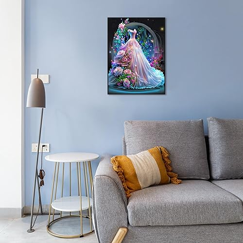 Miniatura 4 de Stalente Kits de pintura de diamantes para adultos, kits de arte de diamantes 5D para principiantes, pintura de diamante redonda para decoración de